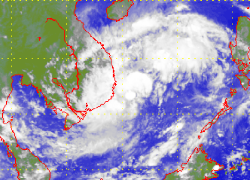 Satellite picture of Tropical Depression (24 – 27 October)