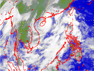 Satellite picture of Tropical Storm Francisco