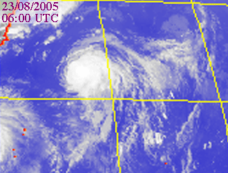 Satellite picture of Severe Tropical Storm Guchol
