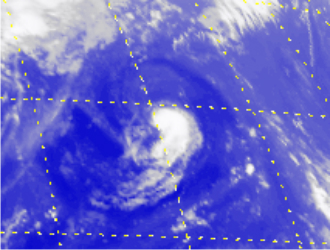 Satellite picture of Tropical Storm Haiyan