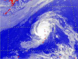 Satellite picture of Typhoon Kongrey