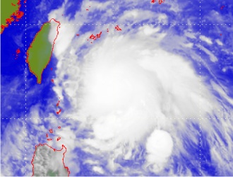 Satellite picture of Severe Tropical Storm Pabuk