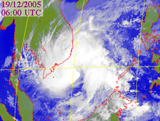 Satellite picture of Tropical Depression
