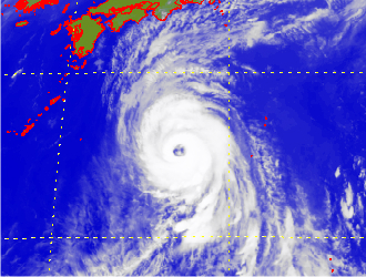Satellite picture of Typhoon Usagi