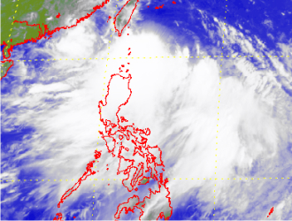 Satellite picture of Tropical Storm Wutip