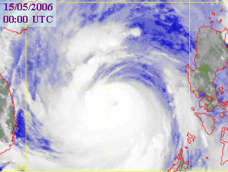 Satellite picture of Typhoon Chanchu