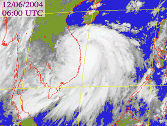 Satellite picture of Severe Tropical Storm Chanthu