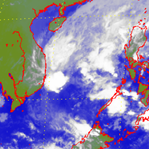 Satellite picture of Tropical Depression of 18-21 February
