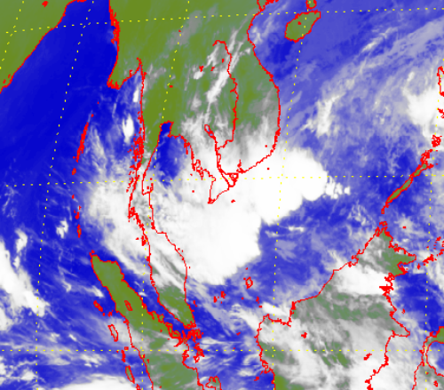 Satellite picture of Tropical Depression Shanshan (1302)