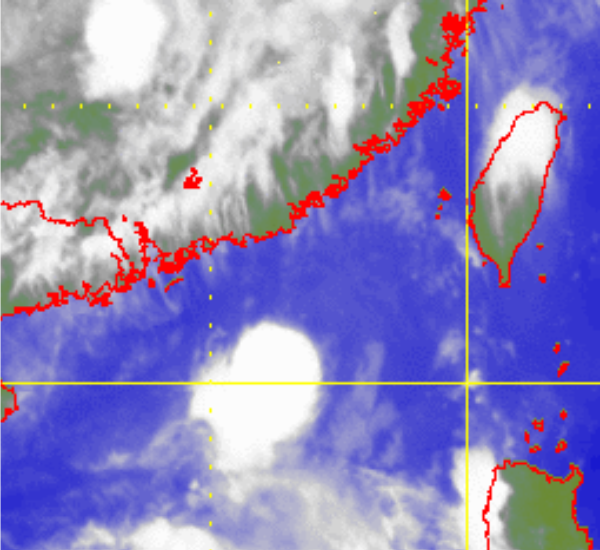 Satellite picture of Tropical Storm Sarika
