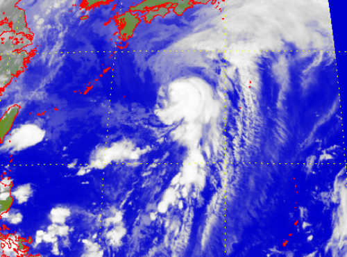 Satellite picture of Severe Tropical Storm Sonamu (1301)