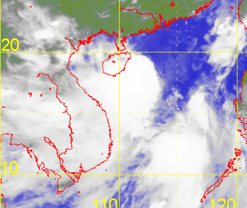Satellite picture of Severe Tropical Storm Sonamu (1301)