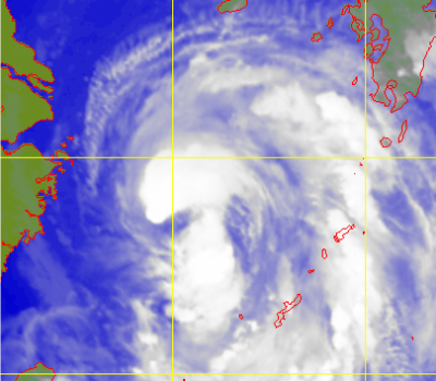 Satellite picture of Severe Tropical Storm Dianmu