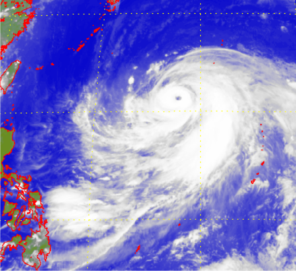 Satellite picture of Super Typhoon Ma-on