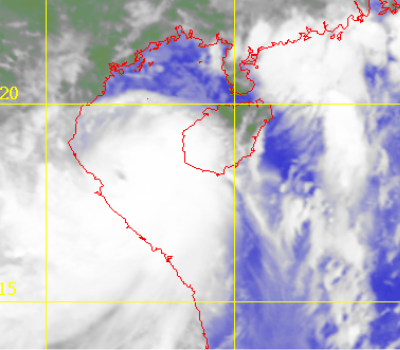 Satellite picture of Severe Tropical Storm Mindulle