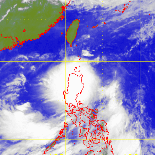 Satellite picture of Tropical Storm Doksuri(1206)