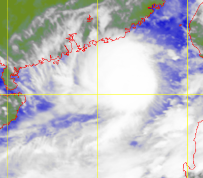 Satellite picture of Severe Tropical Storm Lionrock