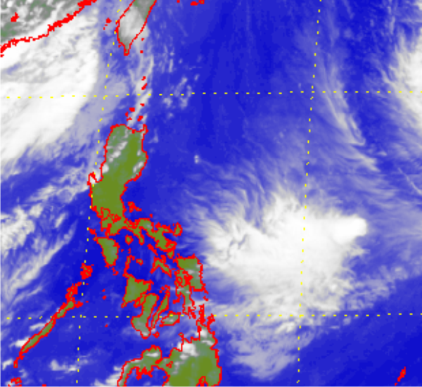Satellite picture of Tropical Depression Tokage