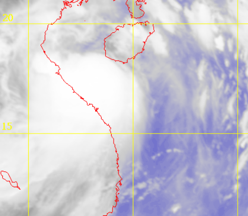 Satellite picture of Tropical Storm Mangkhut (1310)