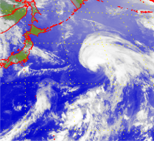 Satellite picture of Tropical Storm Merbok