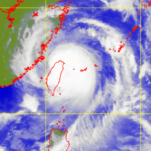 Satellite picture of Typhoon Saola(1209)