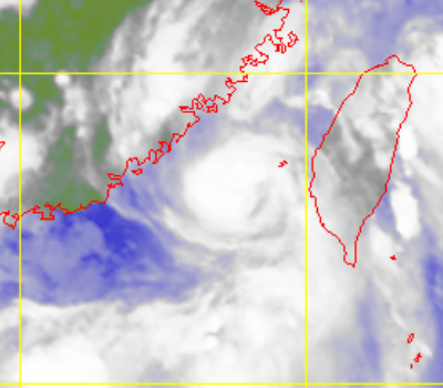 Satellite picture of Severe Tropical Storm Meranti