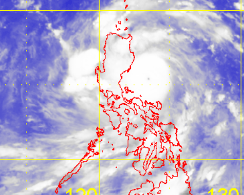 Satellite picture of Track of Super Typhoon Utor (1311)