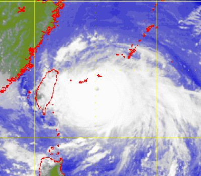 Satellite picture of Severe Typhoon Fanapi