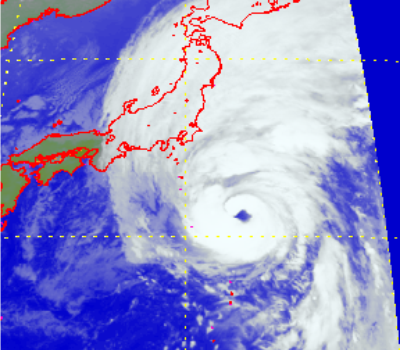 Satellite picture of Severe Typhoon Malakas