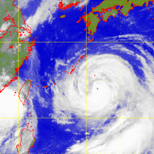 Satellite picture of Super Typhoon Bolaven(1215)