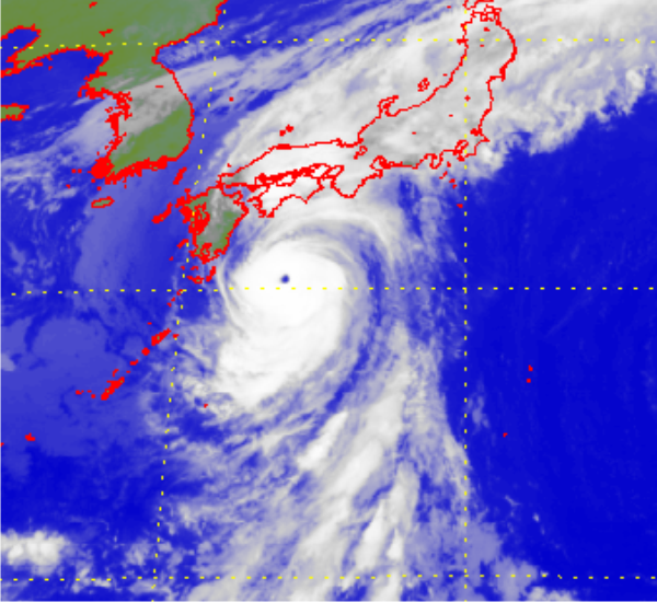 Satellite picture of Severe Typhoon Roke