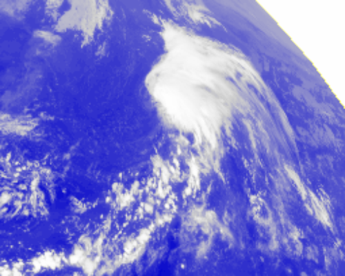 Satellite picture of Tropical Depression Yutu (1316)