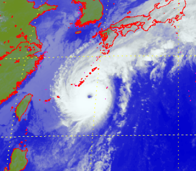 Satellite picture of Severe Typhoon Chaba (1014)