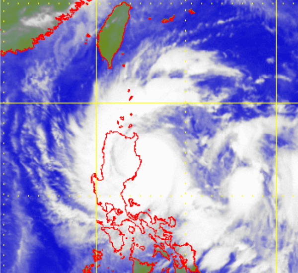 Satellite picture of Severe Typhoon Nalgae
