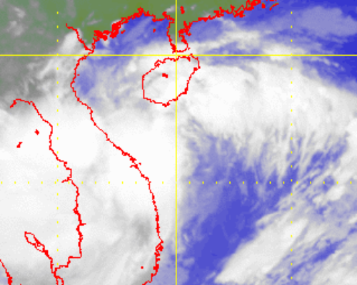Satellite picture of Severe Tropical Storm Sonamu (1301)