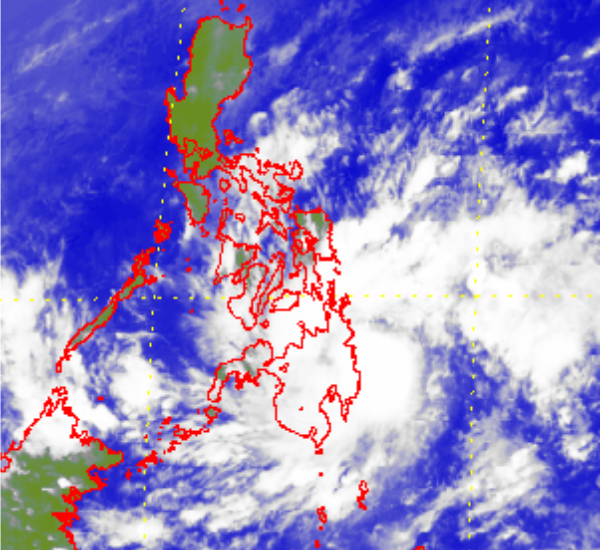 Satellite picture of Tropical Storm Washi