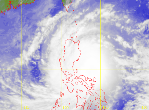 Satellite picture of Severe Tropical Storm Sonamu (1301)