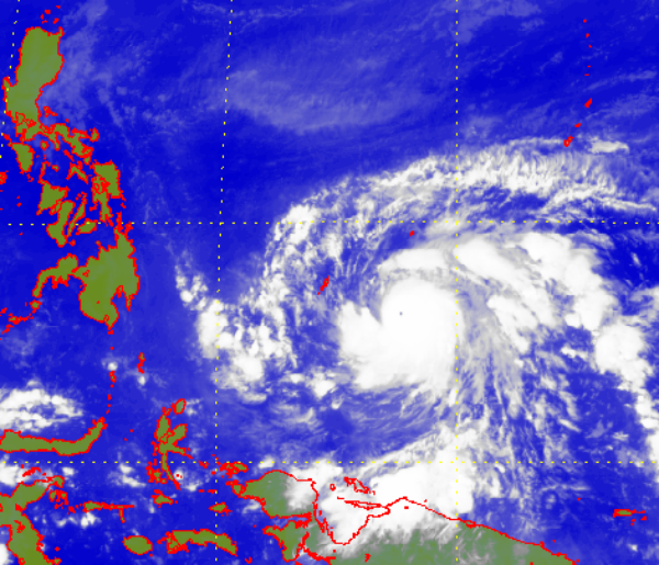   Satellite picture of Super Typhoon Bopha(1224)
