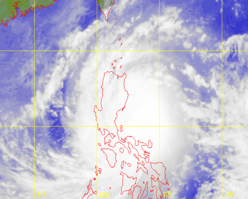 Satellite picture of Typhoon Nari (1325)