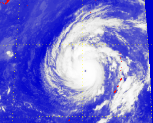 Satellite picture of Super Typhoon Francisco (1327)