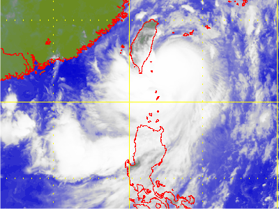 Satellite picture of Typhoon Kalmaegi