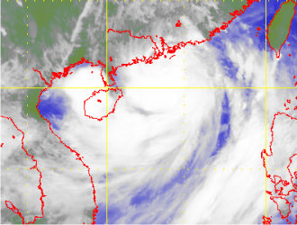 Satellite picture of Severe Tropical Storm Kammuri