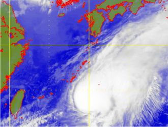 Satellite picture of Tropical Storm Matmo