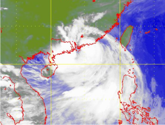 Satellite picture of Typhoon Molave