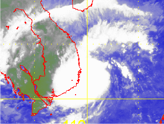 Satellite picture of Tropical Storm Noul