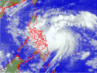 Satellite picture of Super Typhoon Parma
