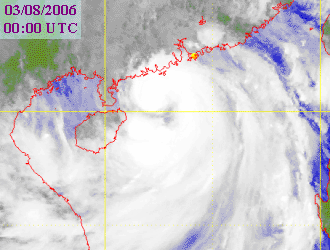 Satellite picture of Typhoon Prapiroon