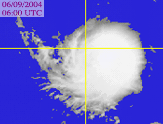 Satellite picture of Severe Tropical Storm Sarika