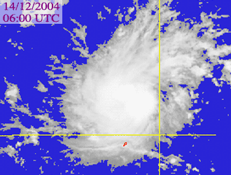 Satellite picture of Tropical Storm Talas