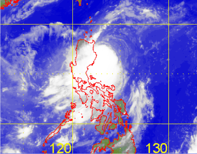 Satellite picture of Tropical Depression: 27 - 29 August
